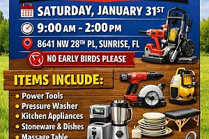 Large Multi-Family Yard Sale 1 Day Only – Everything Must Go!