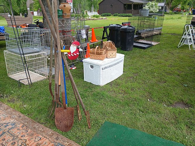 Huge yard Sale Open Today MONDAY HUGE photo
