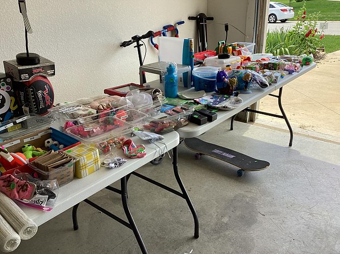 Super Extravagant Super Garage Sale (with lemonade and baked goods) photo