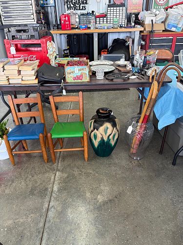 Indoor garage sale photo
