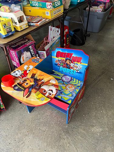 Indoor garage sale photo