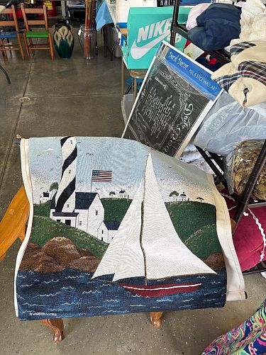 Indoor garage sale photo