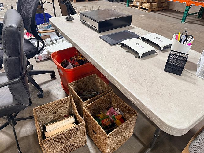 Warehouse Moving Sale - Furniture, Craft Supplies, Lighting Fixtures photo