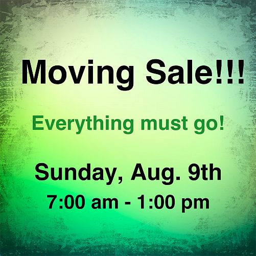 Moving Sale! photo